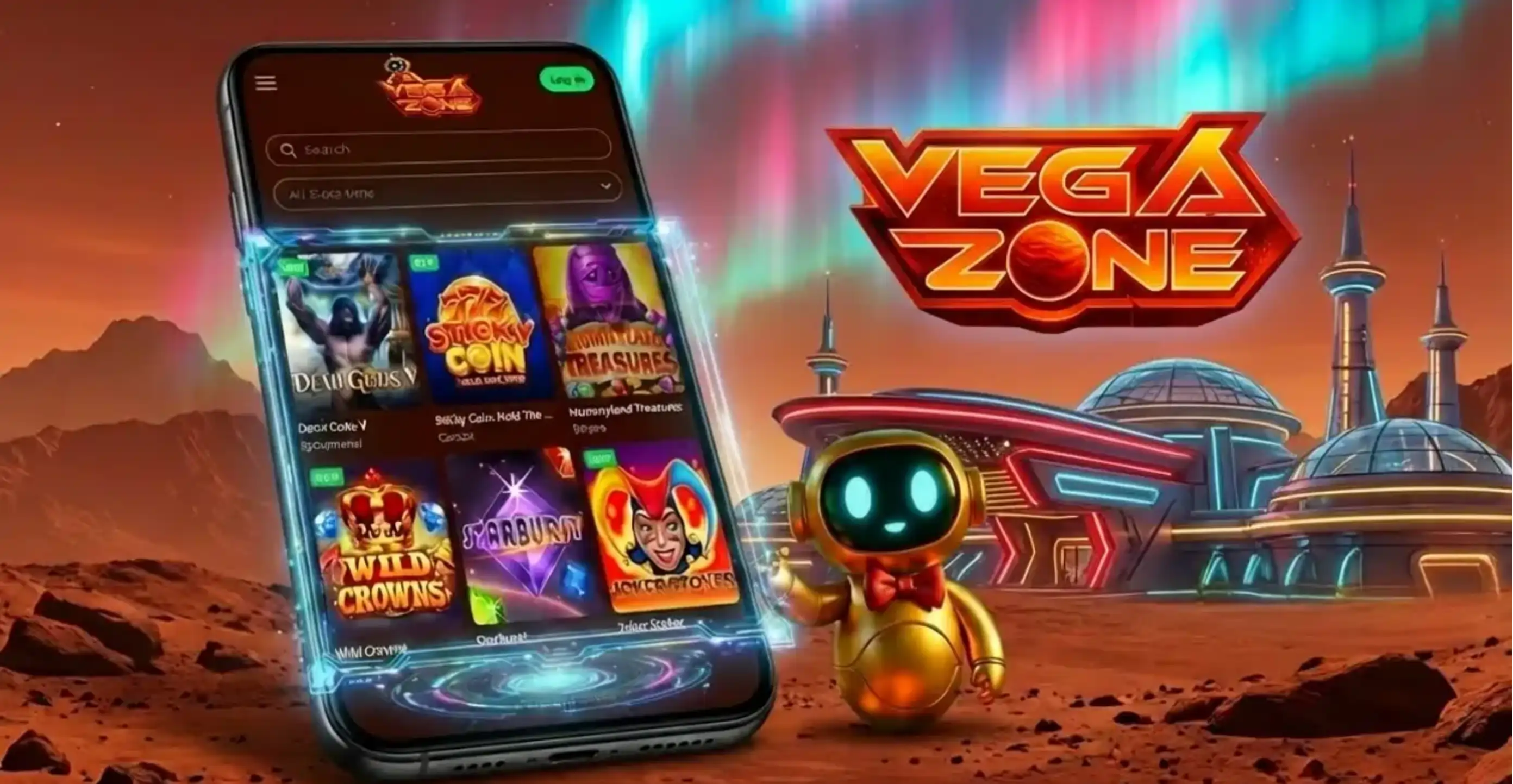 VegaZone Casino App Screenshot